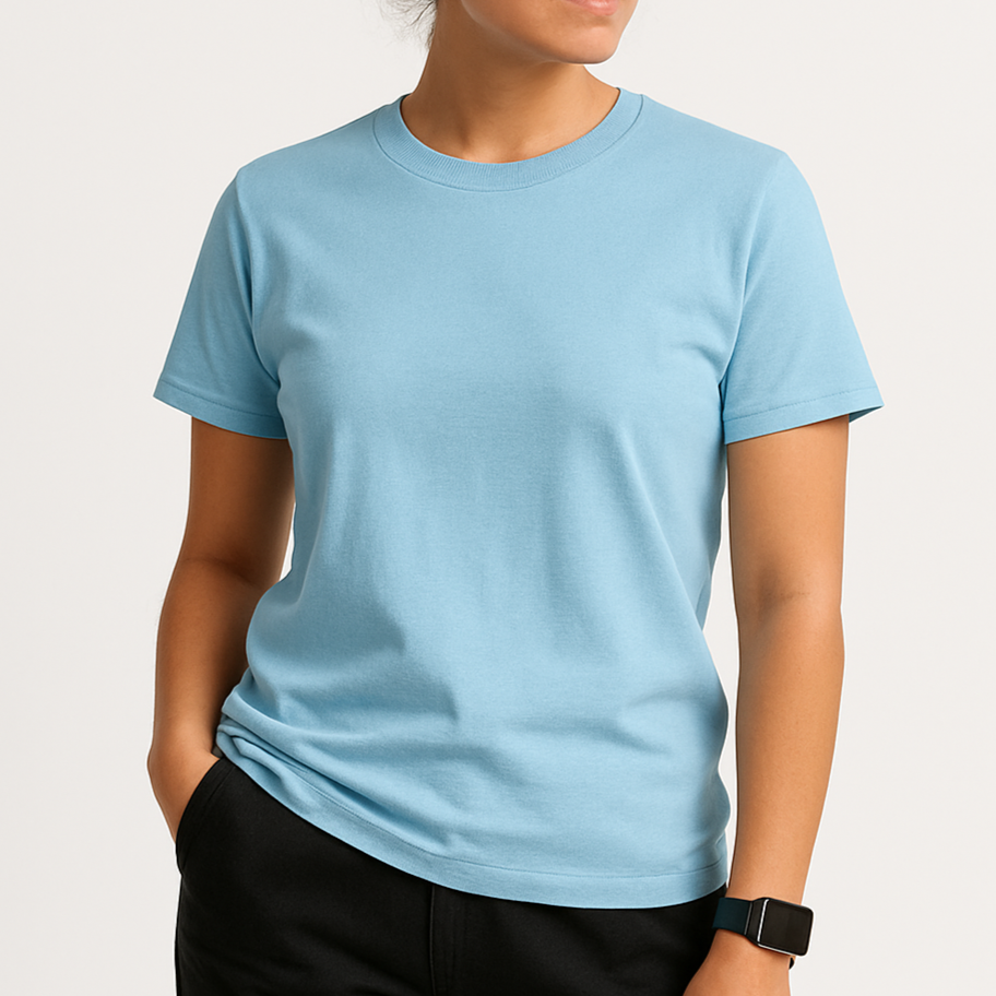 Baby Blue Bazikz Short sleeve t-shirt (Unisex)