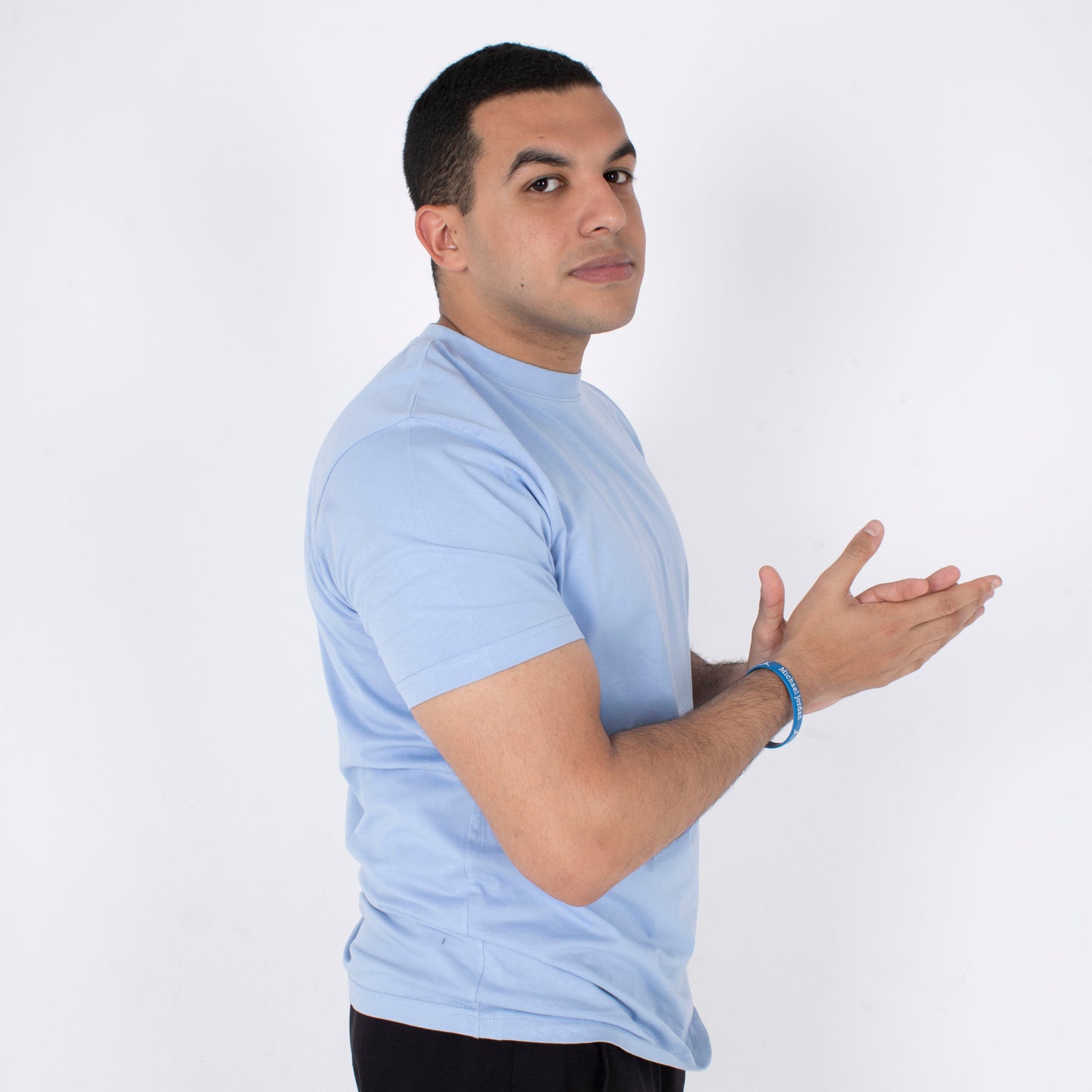 Baby Blue Bazikz Short sleeve t-shirt (Unisex)