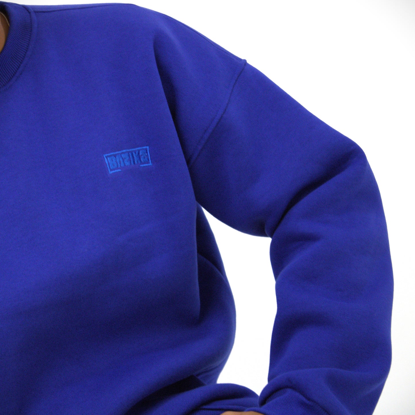 Blue BAZIKZ Heavy Oversized Crewneck