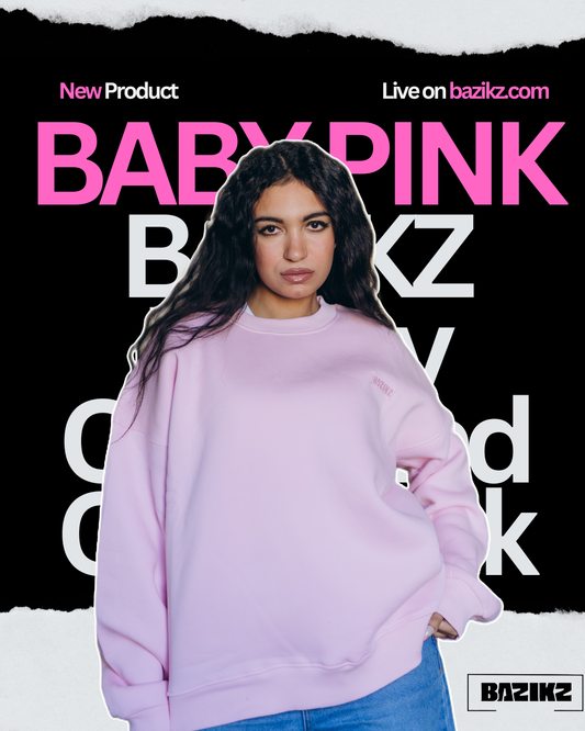 Baby Pink BAZIKZ Heavy Oversized Crewneck