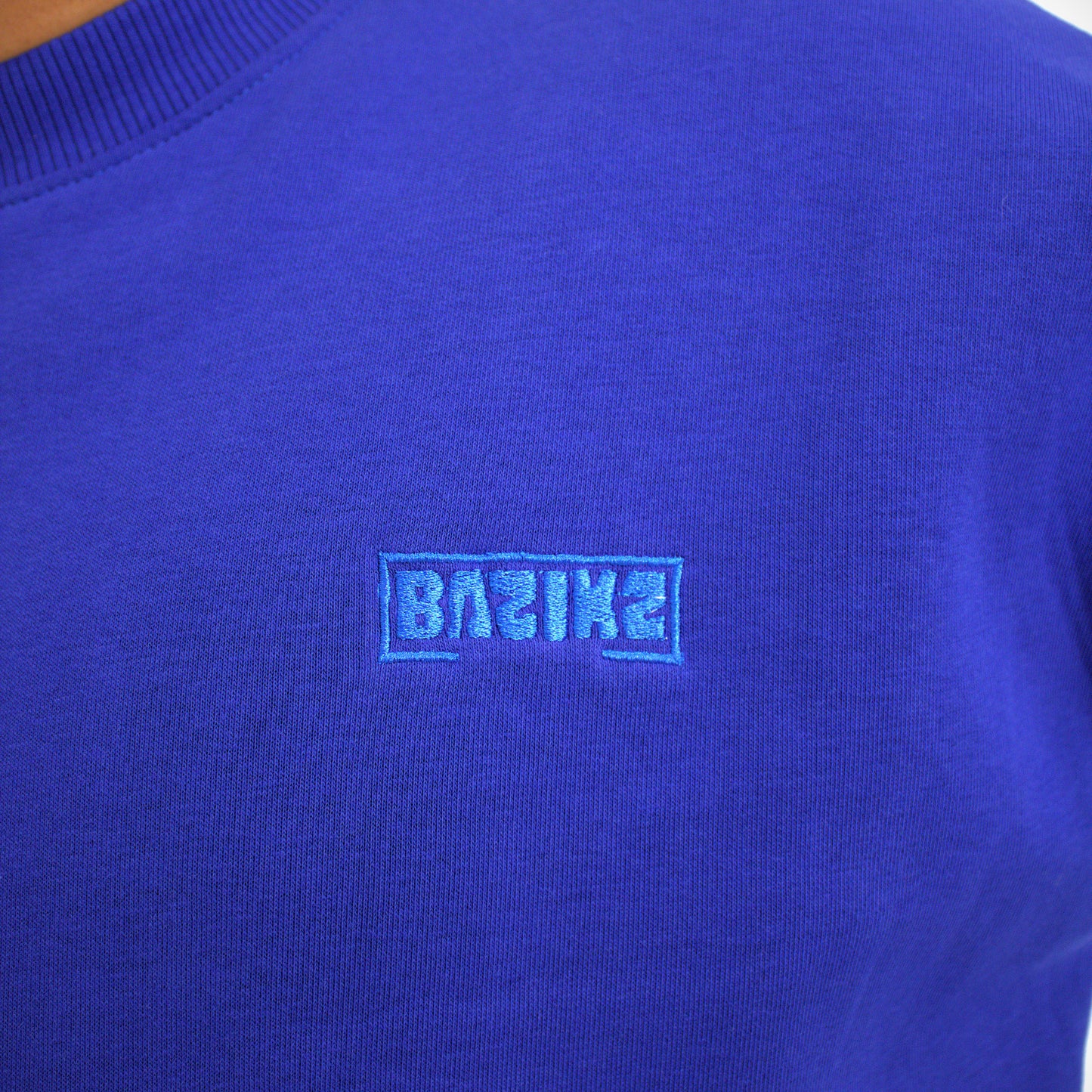 Blue BAZIKZ Heavy Oversized Crewneck