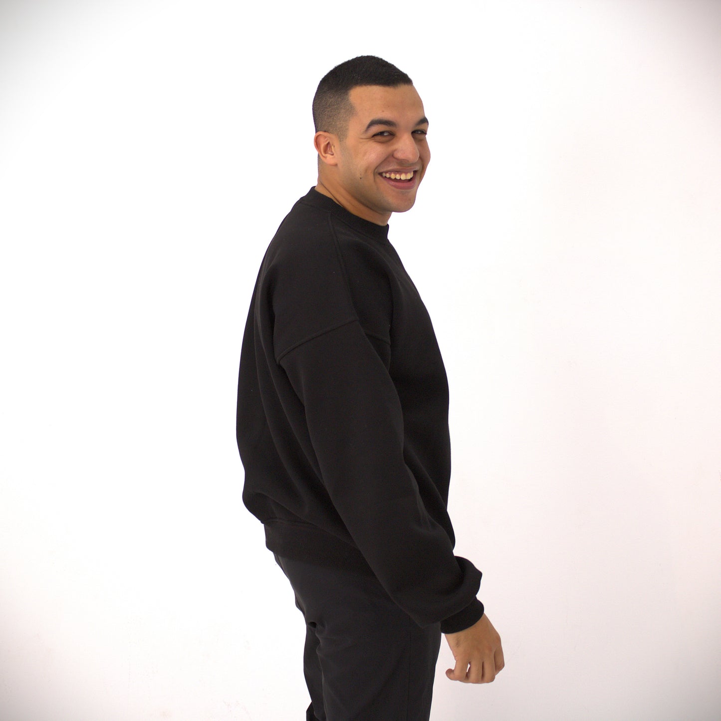 Black BAZIKZ Heavy Oversized Crewneck