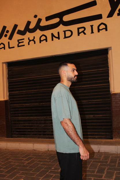 BAZIKZ SAGE GREEN OVERSIZED TEE