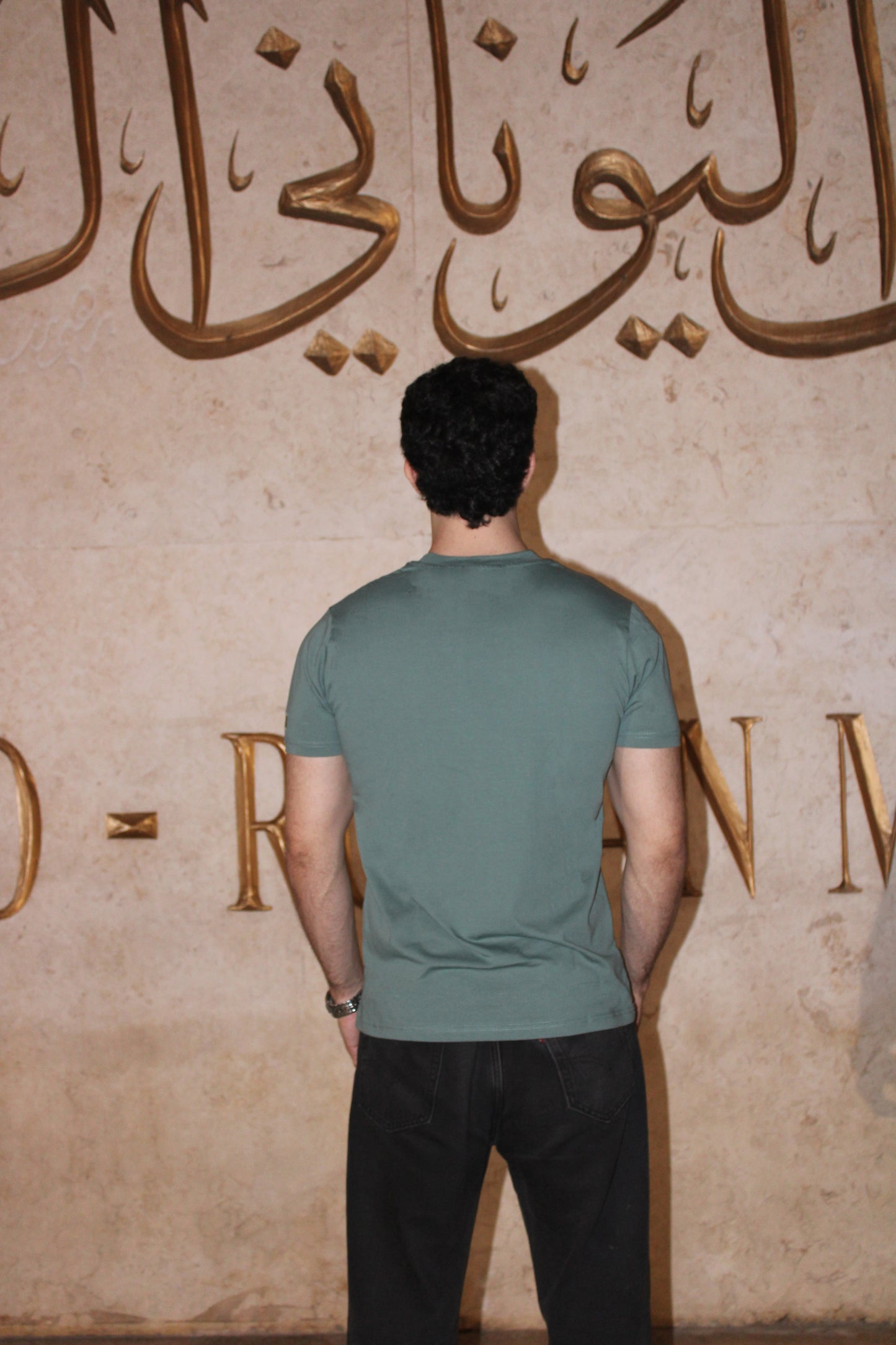 BAZIKZ SAGE GREEN REGULAR FIT TEE