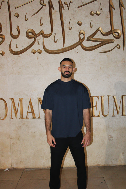 BAZIKZ DARK NAVY OVERSIZED TEE