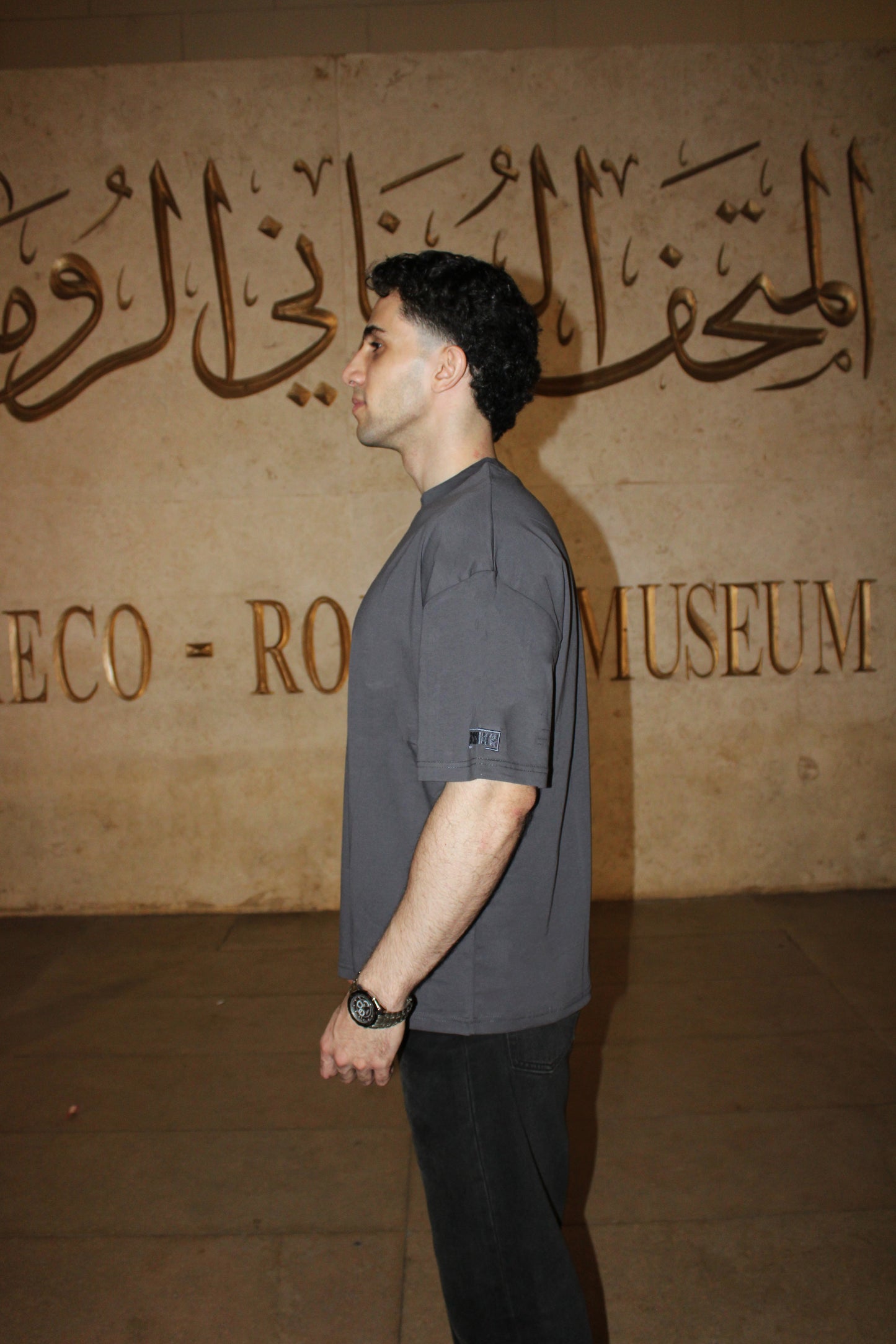BAZIKZ DARK GREY OVERSIZED TEE